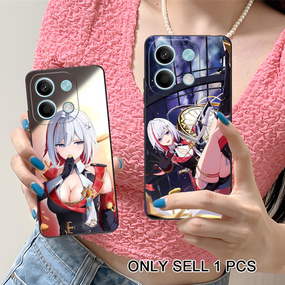 HSR Topaz Matte TPU Mobile Phone Case for Xiaomi Redmi Note 14 13 12 11 S Pro Plus 4G 5G Colorful Printing Cover