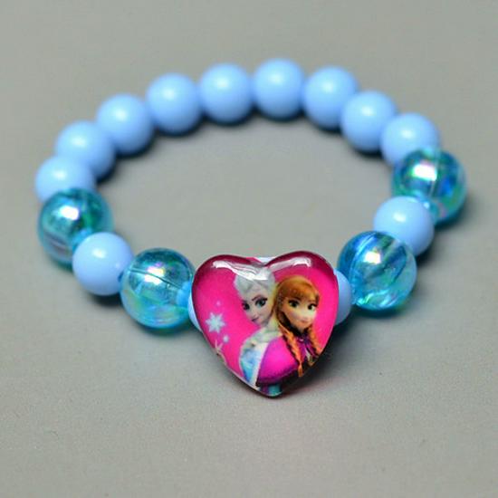 Colorful Sparkle Bead Bracelet for Kids - Princess Jewelry Gift