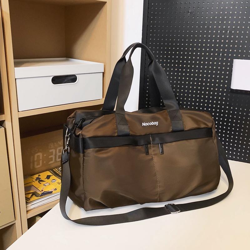 

Fitness bag Women s short-distance travel bag Waterproof storage bag Men s portable sports Swimming training Yoga bag Luggage bag кавовий