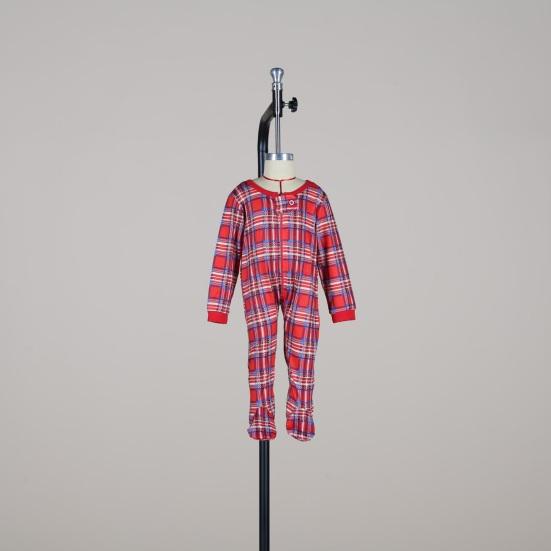 Christmas Family Matching Pajamas Set Long Sleeve Pullover Top Plaid Pants Pjs Sleepwear Set Soft Holiday Loungewear for Women Men Kids