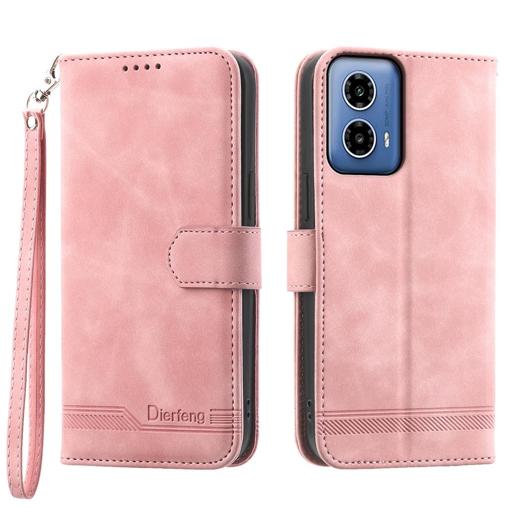 DIERFENG DF-03 for Motorola Moto G45 5G/G34 5G Case Wallet PU Leather Phone Cover