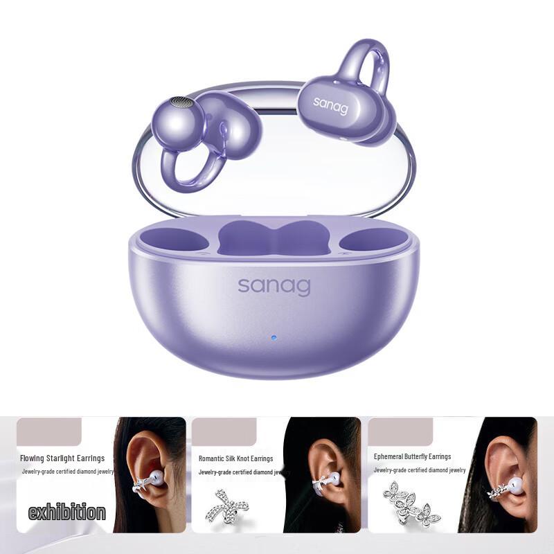 

SANAG S6S Nova Ear Clip Open-Ear Bluetooth Sports Earbuds