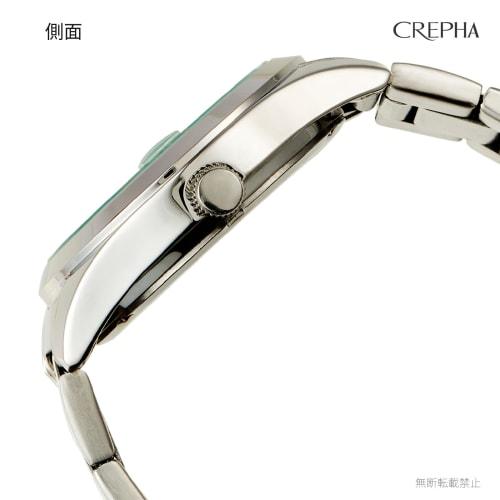 Klefer Men's Analog Solar Rechargeable Watch with Metal Band, Silver, AV-AM285-BKS