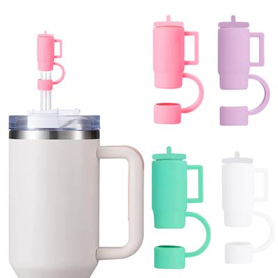 Straw Topper Silicone Straw Caps 10mm Straws Lids Cup Shape Design Straw Covers Food-Grade Reusable Seal Protect Drinks Cup Accessory