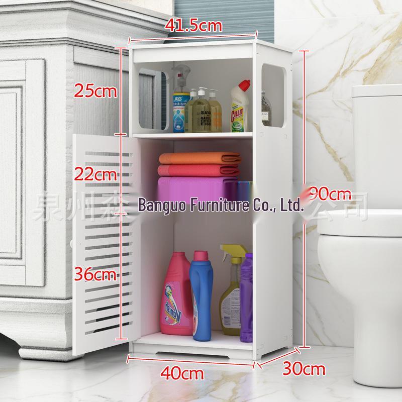 Multi-layer Narrow Storage Cabinet for Bathroom, Washbasin, Toilet, Balcony, and Laundry