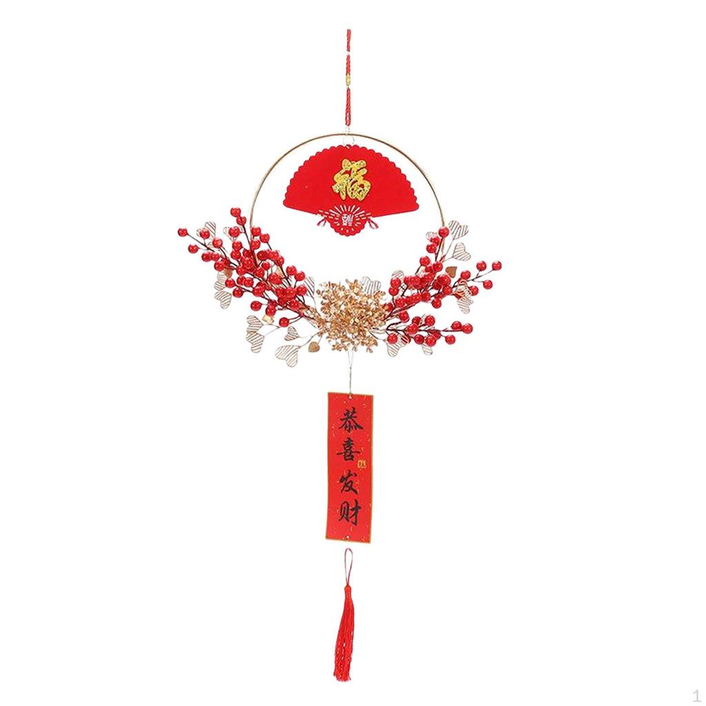 Chinese Year Hanging Decorations Adornment Door Wreath Ornament Pendant for Living Room
