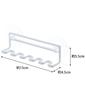 Yamazaki Toothbrush W15 X X Tower Suction Cup Toothbrush 3285 Stand, White, Approx. D4.5 H5.5cm, Holder, 5-Piece Set,