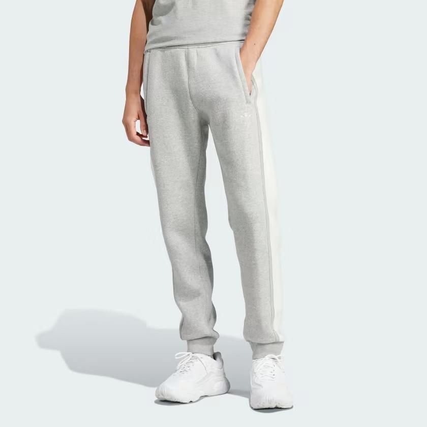 Adidas Originals Trefoil Essentials+ Reverse Material Sweat Joggers Men Joggers Medium-Grey IM4450
