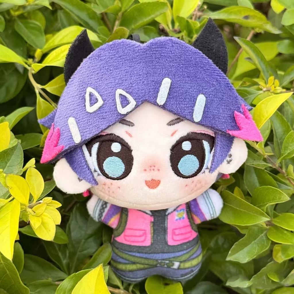 New Game Valorant Plush Cypher Clove Adorable Neon Iso Skye Reyna Gekko Viper Sage Jett Omen Yoru Plushie 10cm Pendant Doll Gift