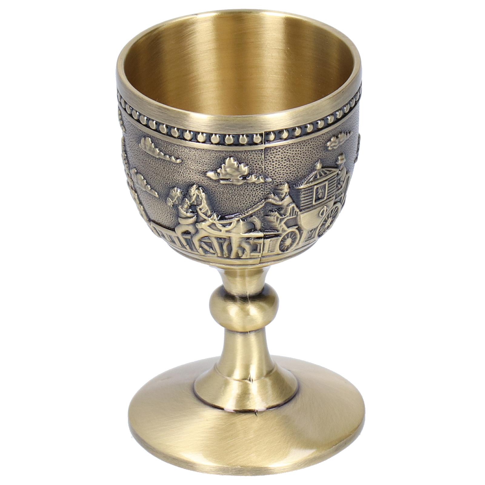 

Маленькая винная рюмка из цинкового сплава, ретро, ручная работа, бокал для белого вина, винтажное украшение для дома