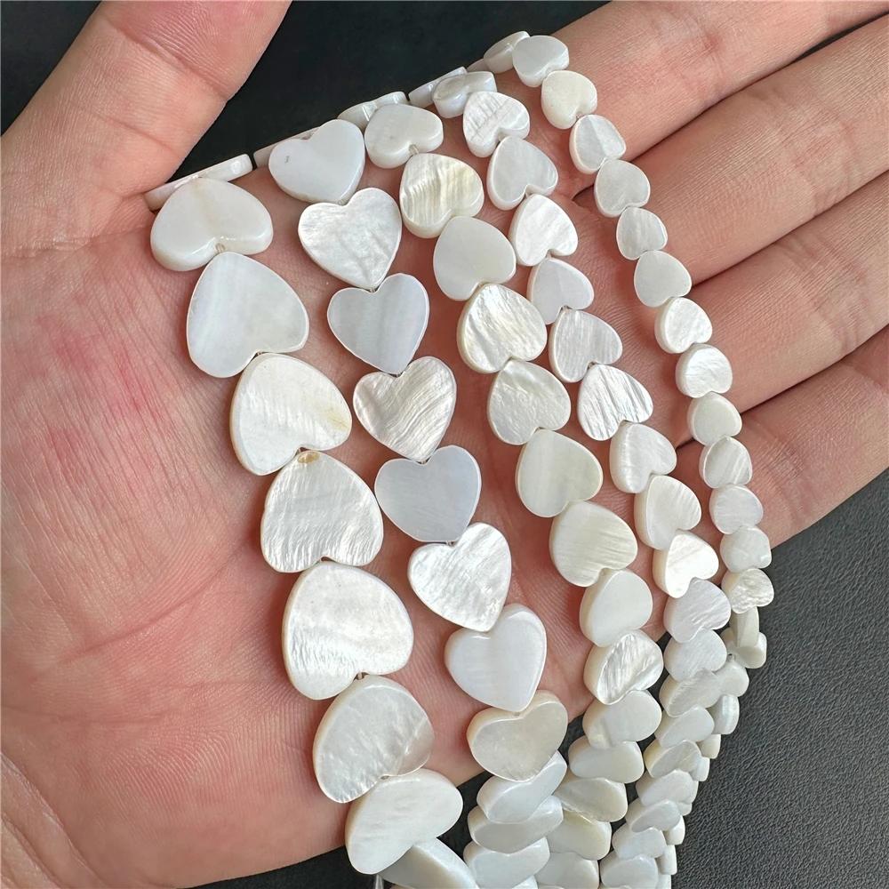 Natural White Mother Of Pearl Shell Beads Loose Flat Oval Teeth Round Star Nugget Freshwater Shell Chip Charms Beads For Jewelry