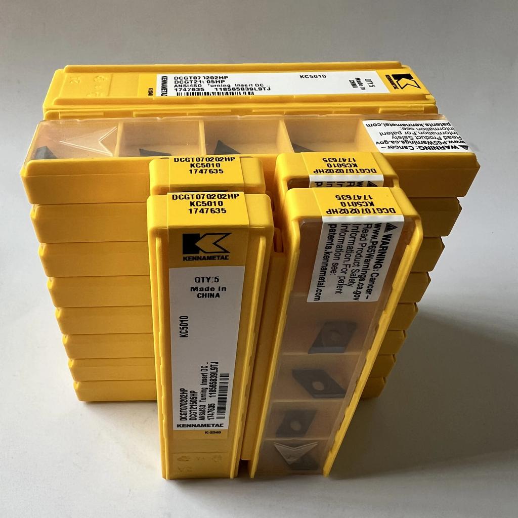 KENNAMETEL / DCGT070202HP KC5010 / Original carbide blade 10 Pcs