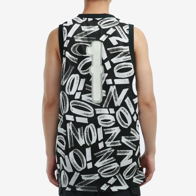 Jordan Dri-Fit Zion Full Print Basketball Performance Mesh Tank Top Men Tops Black DH0595-010