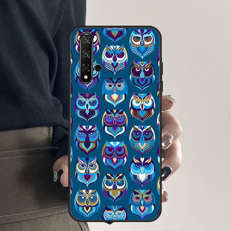 

Owl Pattern For Huawei Nova 12s 12i 11i 7i 8i 9 10 SE Y91 Y90 Y60 Y70 Y72 Y61 P60 Pro P30 P40 Lite Case Huawei Nova 7i