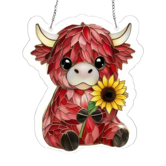 Suncatcher Stained Glass Puzzle Acrylic Pendant Light Refraction Window Hanging Jigsaw for Home Decor