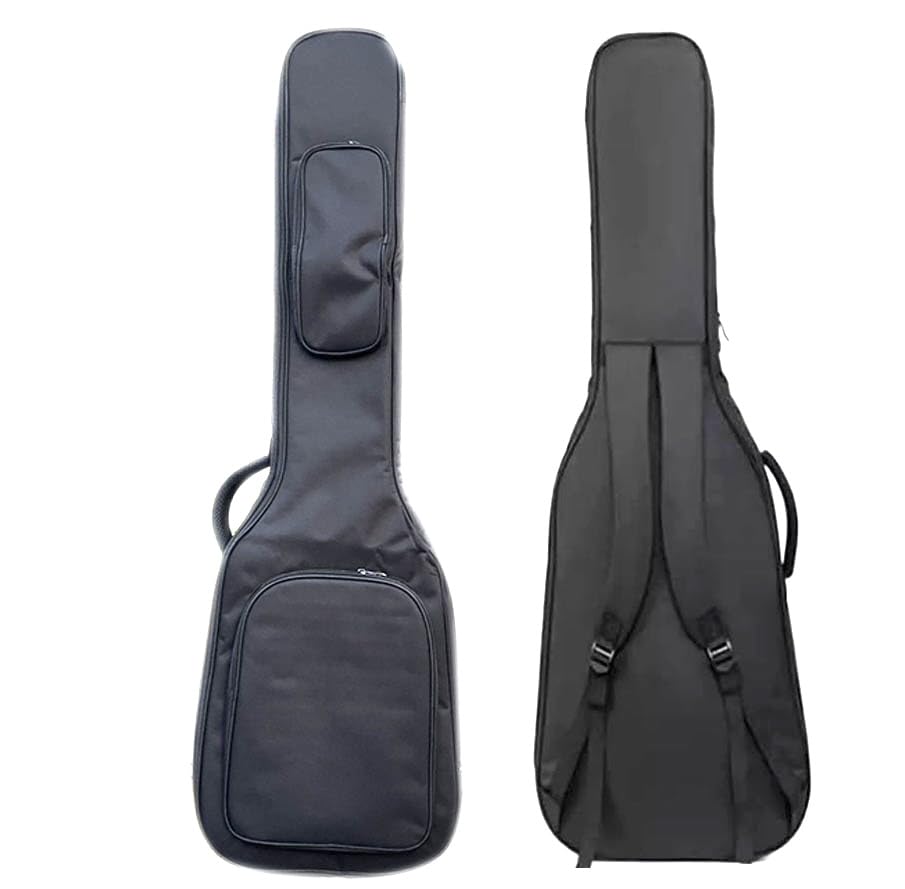 Mionkaku internal 118 x 35 x 6 case for bass 15mm foam Professional electric guitar black bass 118 x 35 x 6 dimensions cm. Semi-hard guitar, padding.