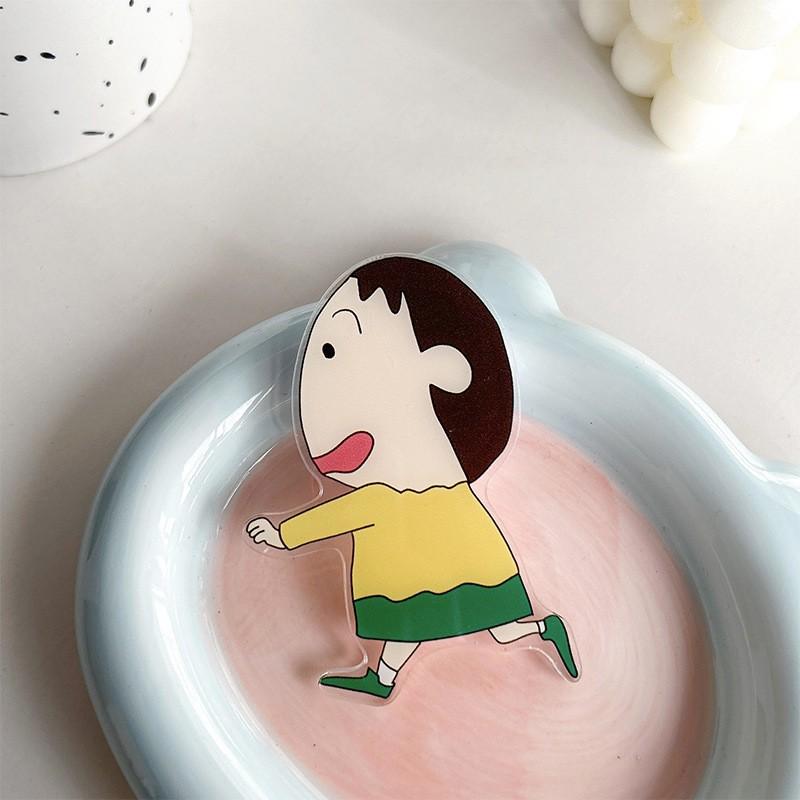 Cartoon Japanese Shin Chan Cute Adhesive Phone Airbag Stand Desktop TV Show Scalable Santa Claus Cookies