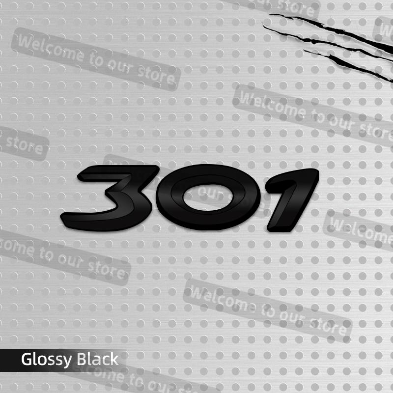 3D Metal Car Styling For 107 206 207 208 301 307 308 Emblem Decals Rear Trunk Body Badge Accessories