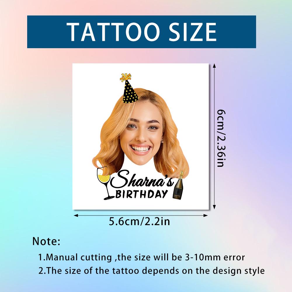 

15 шт. Индивидуальные временные татуировки с фотографиями лиц для пивной вечеринки, для украшения взрослого дня рождения, сувениры для вечеринки в пивной тематике