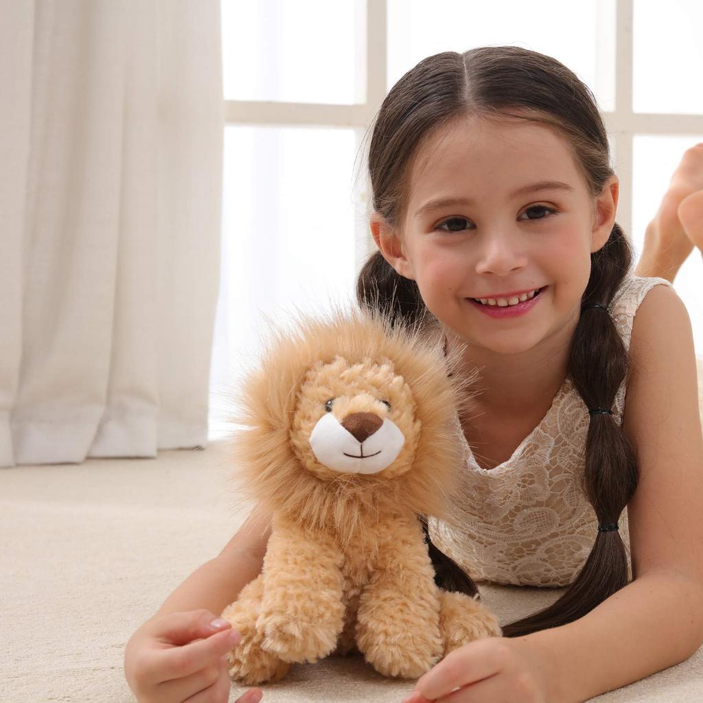 Apricot Lamb Yellow Lion Plush Toy, Soft and Cute, Fluffy Yellow Lion, 30cm, Suitable for Boys and Girls