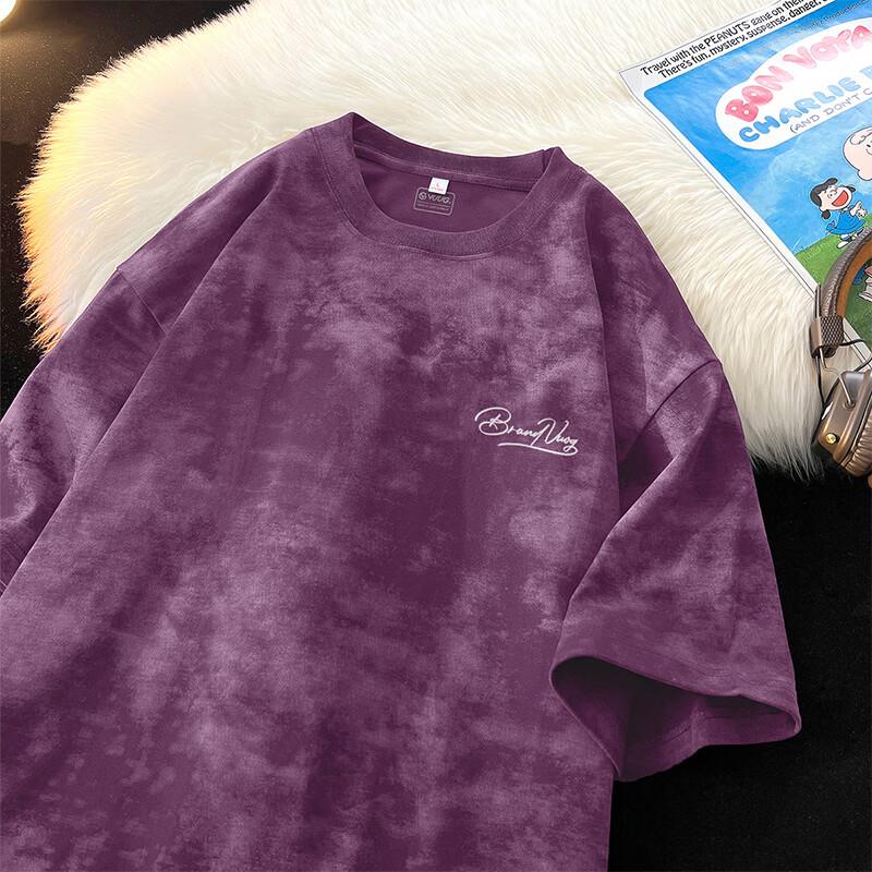 VUUG Men's American Retro Tie-Dye Cotton T-Shirt