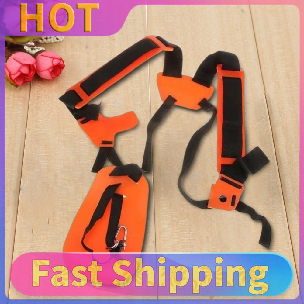 W Shape Buckle Padded Belt Comfortable Padded Belt Double Shoulder Strap Labor Saving Increase Safety for Brush Cutter Trimmer