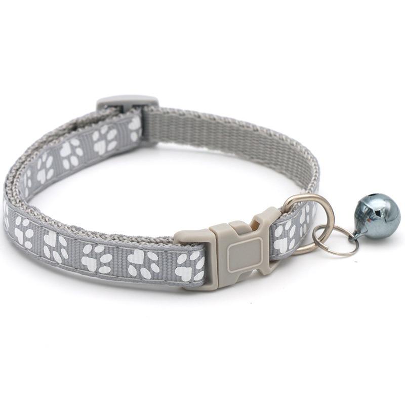 Cat Collar with Bell Necklace for Cat Strap Kitten Collar Armrests for Pets Breakaway Collar Anti-strangling Cat Necklace