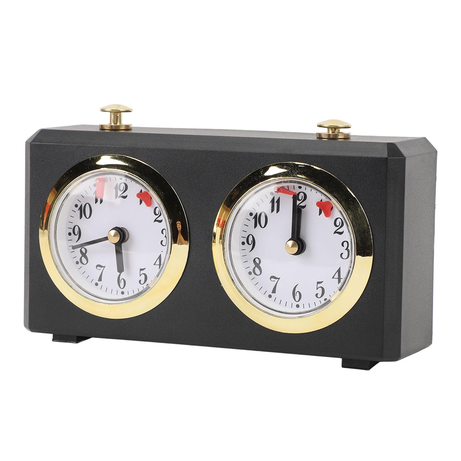 Аналоговые шахматные часы Профессиональные с пружинным заводом Многофункциональный механизм Портативные Большие легко читаемые циферблаты Китайские шахматные соревнования Винтажные механические Шах