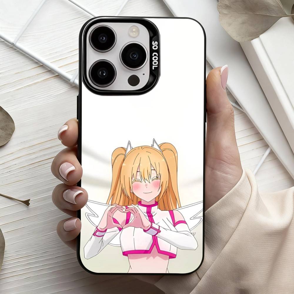 2.5 Dimensional seduction Amano Ririsa  Phone Case For iPhone17,16,15,14,13,12,11 Plus,Pro Max Black Candy silver phone case