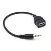 Car Stereos Male Plugs Jacking To USB Female Cord Converter Cable U Disk Aux Cable