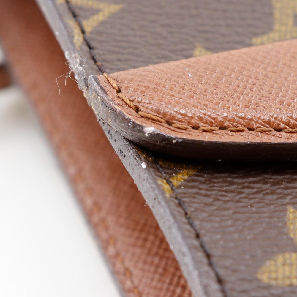 Louis Vuitton Bordeaux 24 Shoulder Bag M51798 Vintage 2-way Clutch Brown Monogram Canvas Women Used