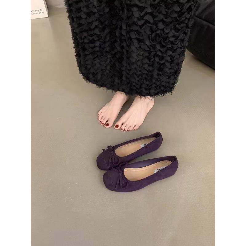 Fashion Womens Soft-soled Flat Shoes Autumn Shallow Slip-on Loafers Women's Shoes Fashion Comfortable Versatile Shoes for Women Sneakers