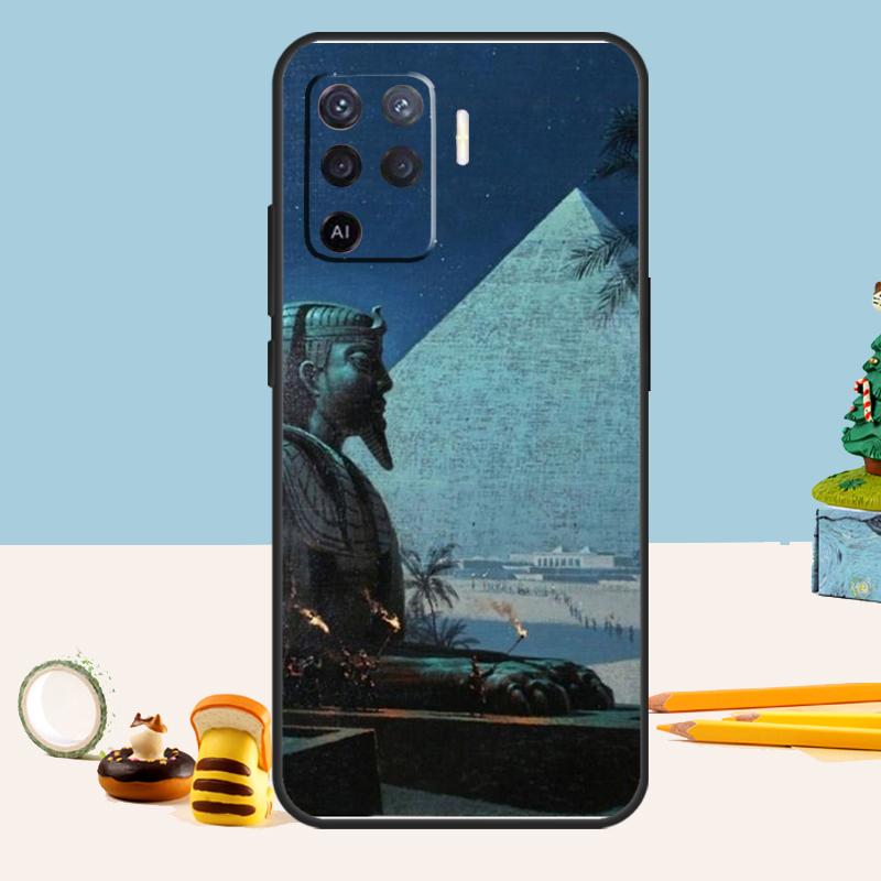 Egypt Pyramids Case For Oppo A80 A60 A40 A15 A16 A17 A57 A94 A74 A54 A76 A96 A18 A38 A58 A78 A98 A5 A6 Pro