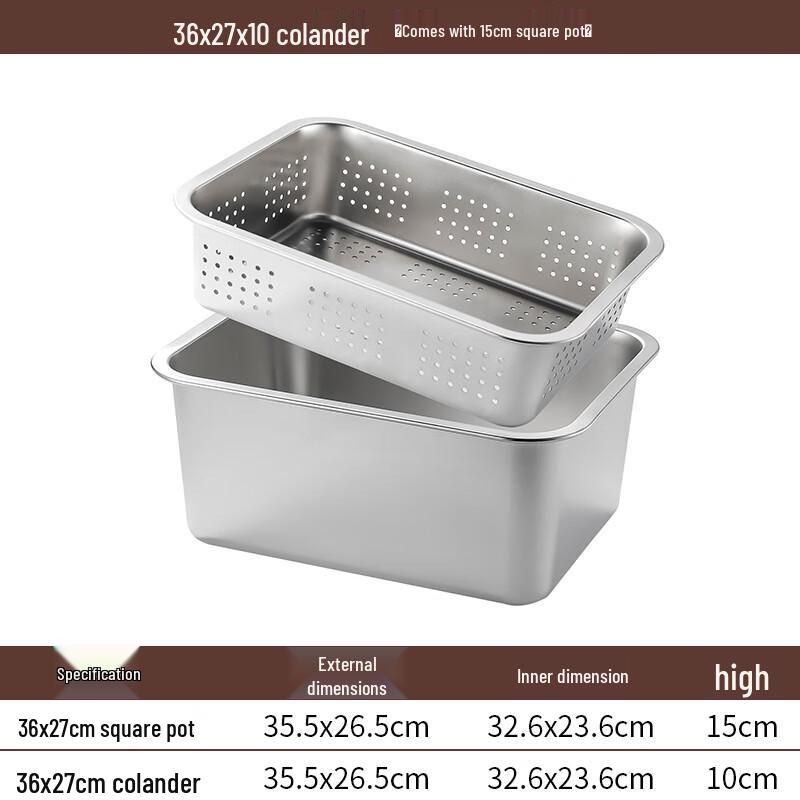Wuhe Draining Meal Basin and Tray Set