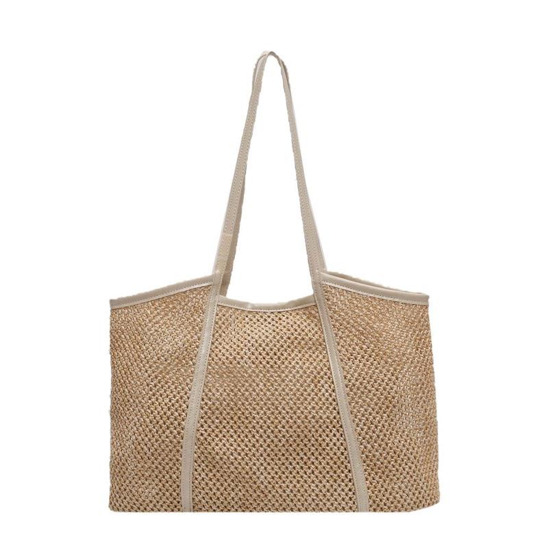 Маленькие свежие и милые пасторальные плетеные сумочки темперамент новые трендовые маленькие сумки бежевый 1879₽