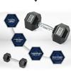 JOROTO Eco-Friendly Rubber Hex Dumbbell