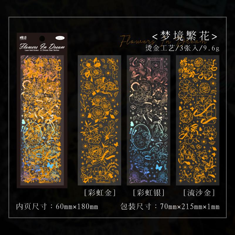 

3sheets Kawaii Kpop Toploader Decorative Stickers DIY Handmade Scrapbook Material Cute Stationery Stickers