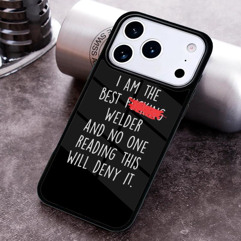 Welder Welding Operator Evolution Phone Case For iPhone 17,16e,15,14,13,12,11,Mini,Pro,MAX soft Silicone Cover