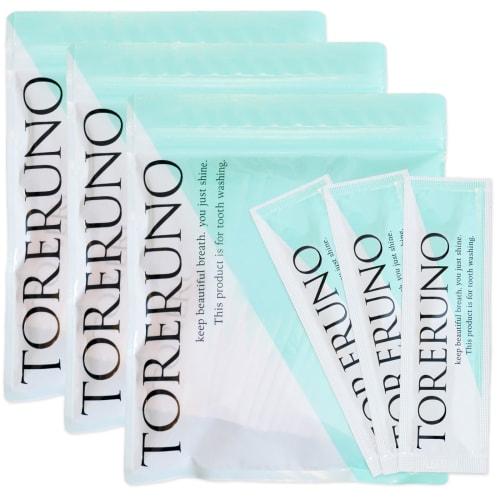 

TORERUNO Mouthwash, Toothwash, for Bad Breath, Whitening, Oral Care, Cavities, Yellowing, and Periodontal Disease, Medicated, Apple Mint, 30 Packets (