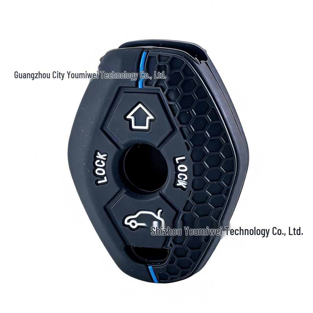 

Silicone Key Cover for BMW X3 X5 Z3 Z5 Series E38 E46 E39 E83 with Honeycomb Texture синій