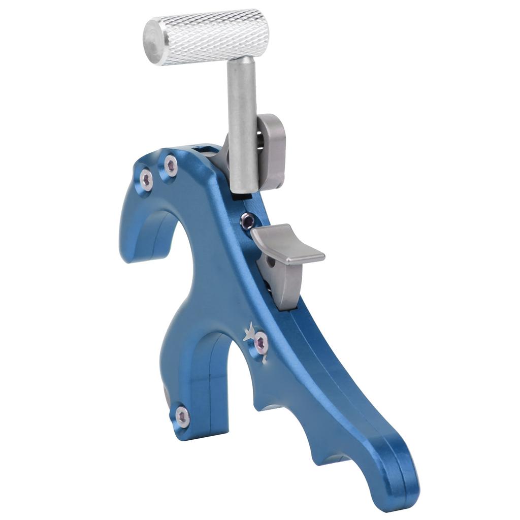 Metal Release Aids Four Fingers Grip Thumb Caliper Trigger Compound Bow Accessoriesblue