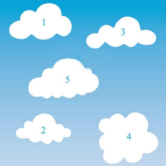 5Pcs Cloud Shape Plunger Cutter Fondant Mold Sugarcraf-t Cake Decorating Tools