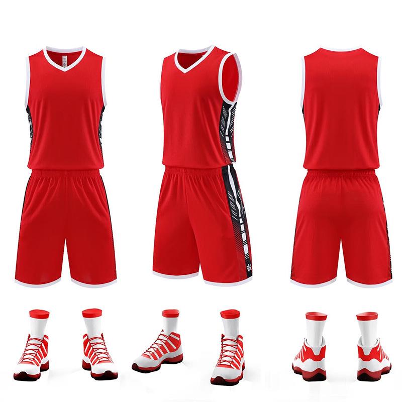 Conjunto de Uniforme de Basquete Masculino para Competição Universitária - Uniforme de Treino Esportivo de Verão