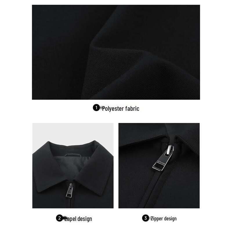 SEPTWOLVES Men's Lapel Twill Business Jacket