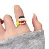New cute and playful puppy ring with a niche design, adjustable opening, index finger ring, cartoon sweet ring