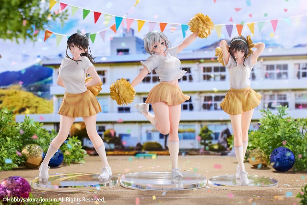 Hobby Sakura Cheerleader Riku Illustration by Jonsun Total Height 290mm ABS Scale Painted Finished Figure Approx. (including Pedestal) PVC, 1/6