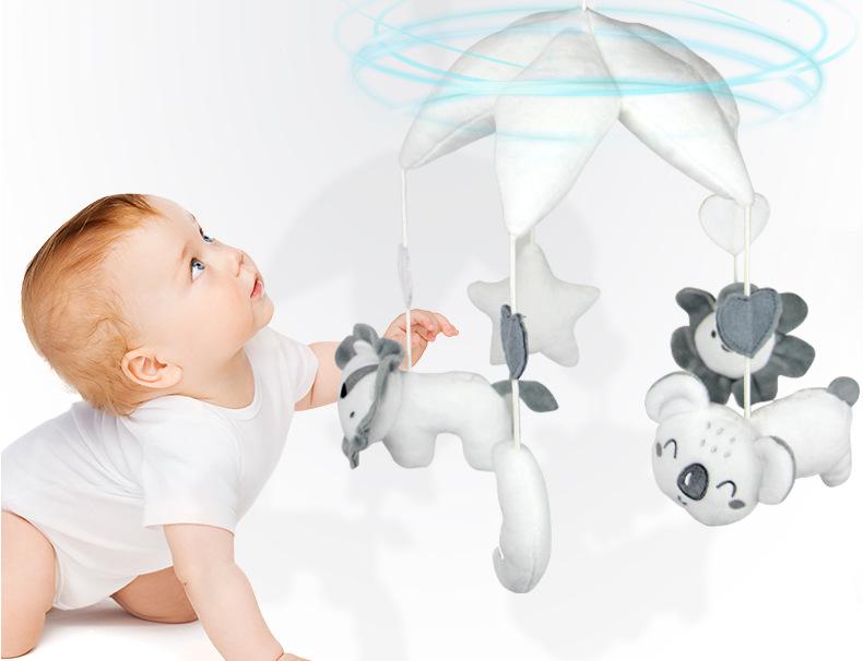 Aipinqi Rotating Animal Music Box Mobile for Baby Crib