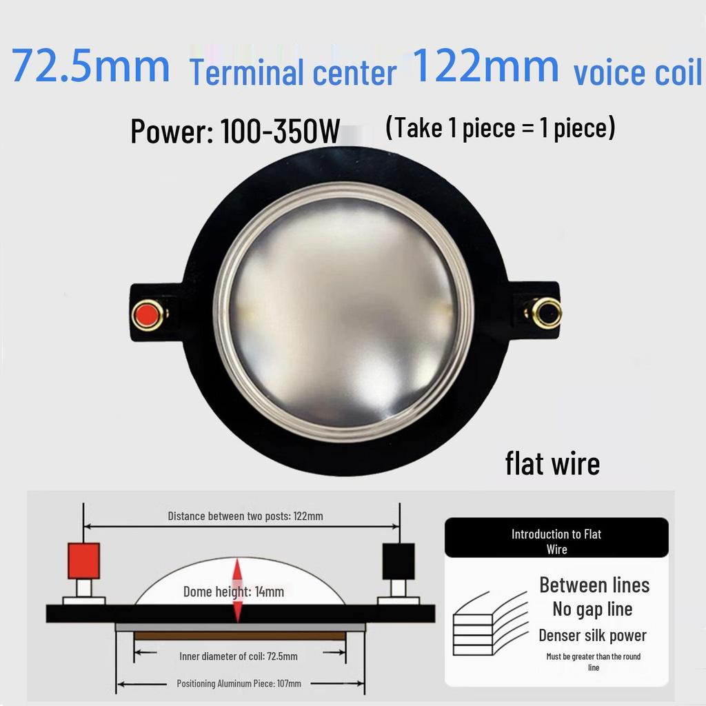 High-Frequency Voice Coil Diaphragm Repair Parts: 25-75 Core Round Flat Wire