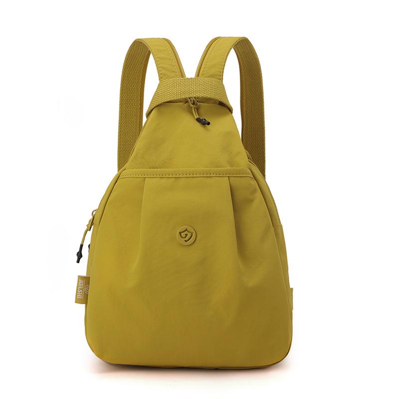 Korean Version Fashionable Casual Backpack for Women, New Multifunctional Chest Bag for Women, Nylon Waterproof Lightweight Travel Backpack for Women