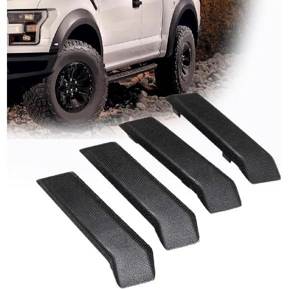 XQSMWF 4Pcs Passenger Side Running Board, Fit for Ford F-150 2015-2022 Replace FL3Z-16490-DA FL3Z16490DA, Right Side Step Pad Grip Cover Step Cap Mat Left